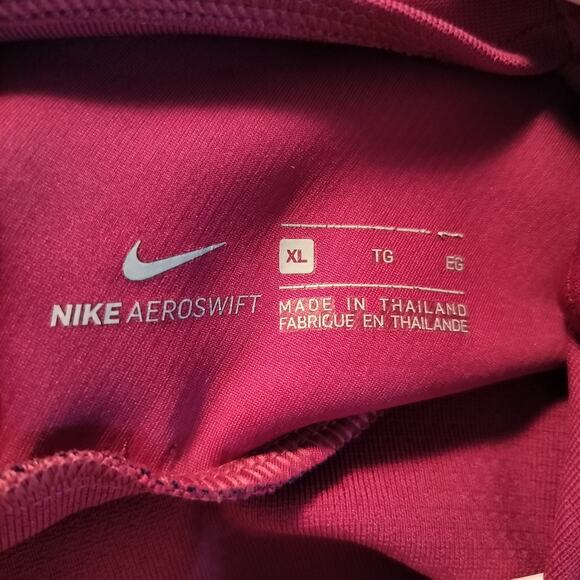 4537) Nike Aeroswift Lightweight Purple Quarter Zip Soccer Purple Top XL - Picture 9 of 11